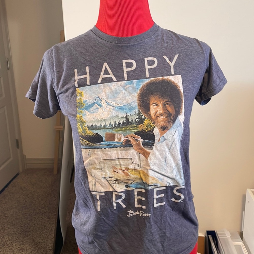 Small Bob Ross Graphic T Shirt